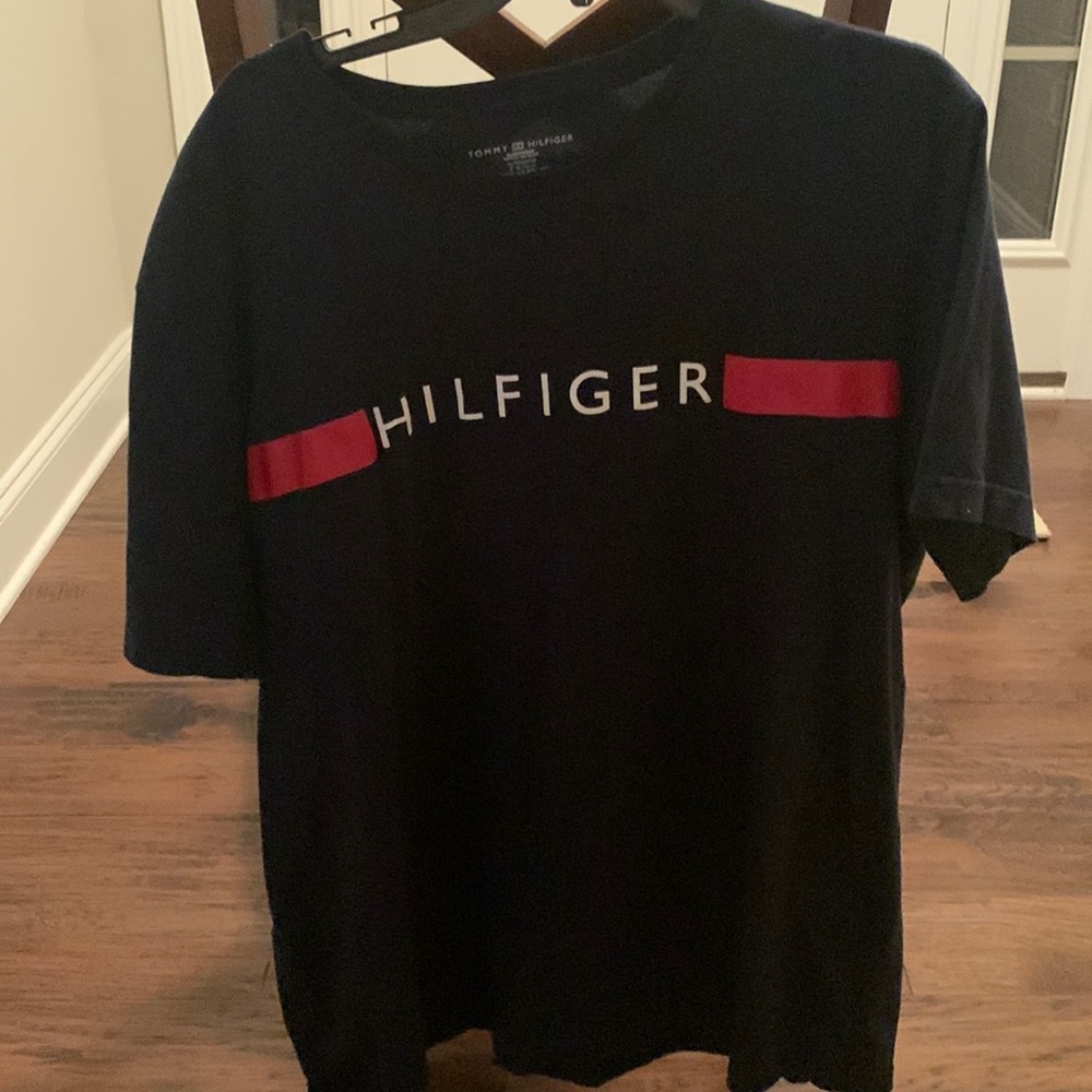 Tommy Hilfiger men’s size XL navy blue short sleeve shirt